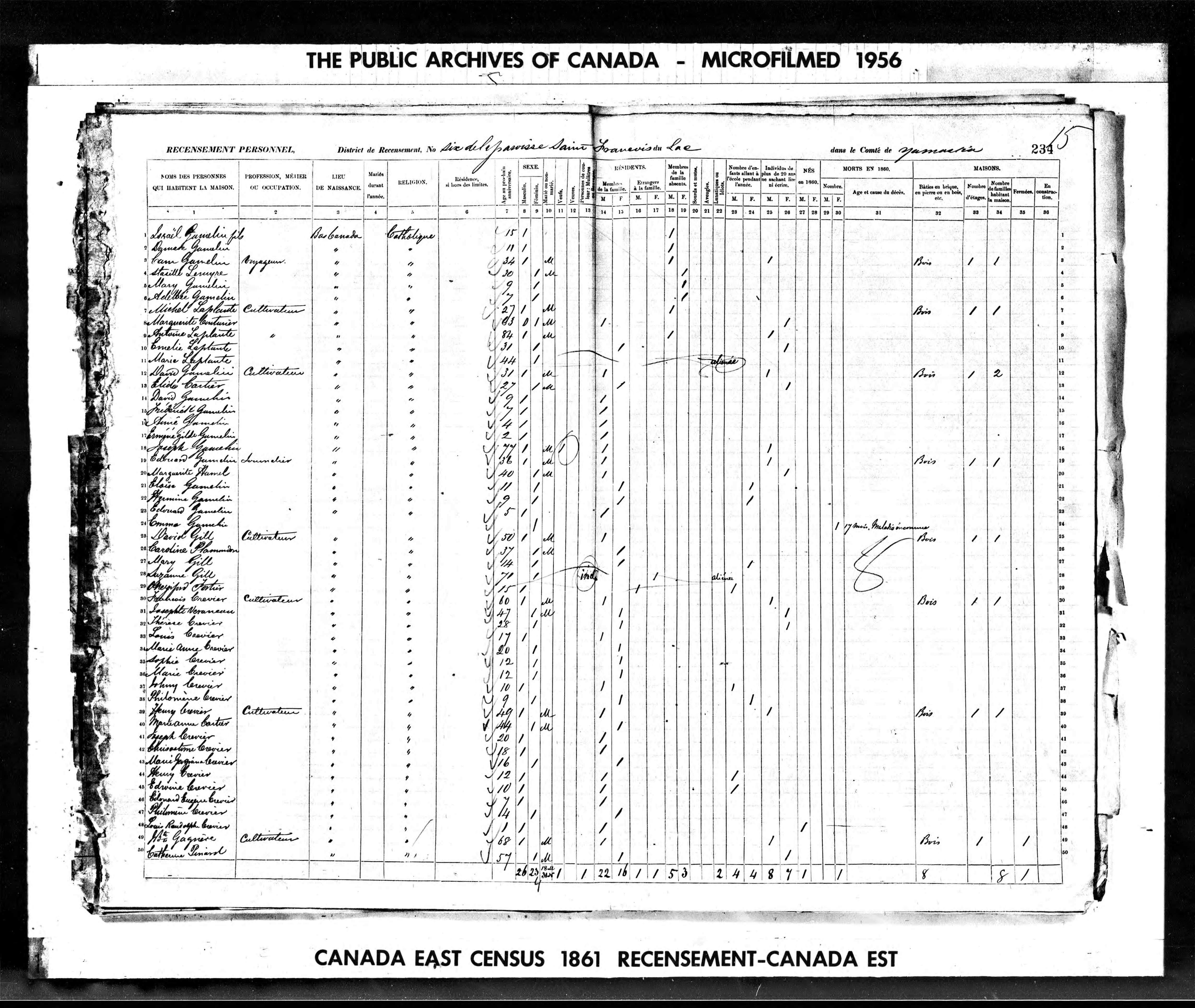 Image of 1861 Census